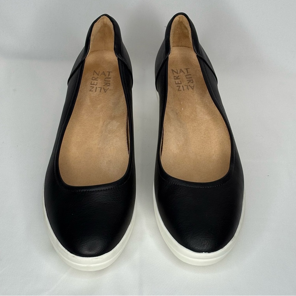 Naturalizer Black & White Sam Slip-On Wedge Pumps, 11 - Picture 4 of 11